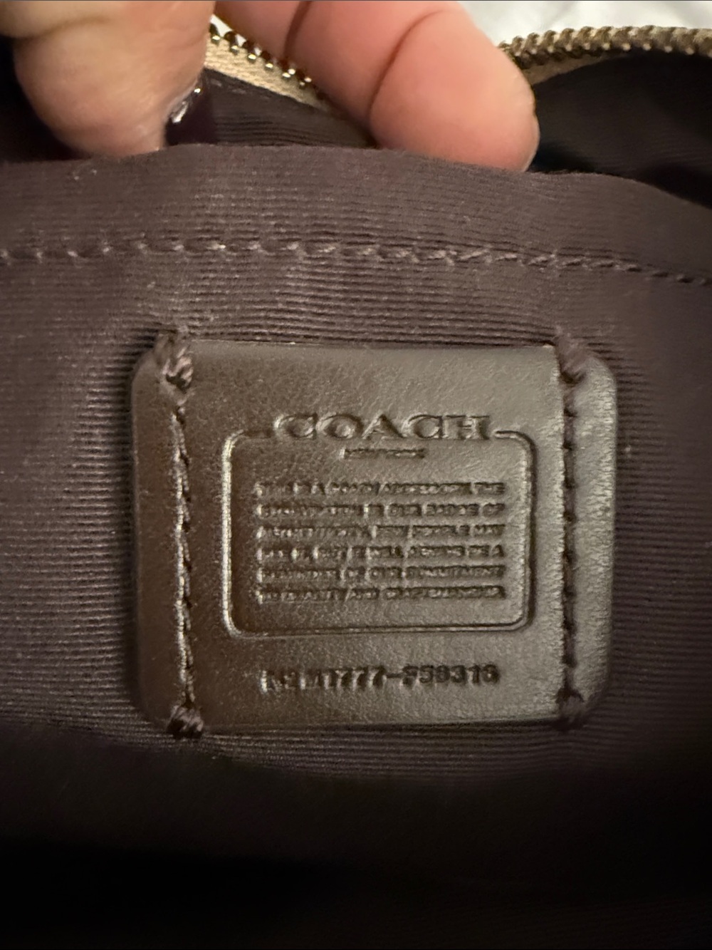 Coach Tan Signature Crossbody with Cream Trim - Picture 5 of 7